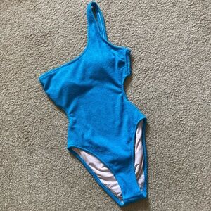 SHADE & SHORE one-shoulder swimsuit with stomach cutouts - one piece